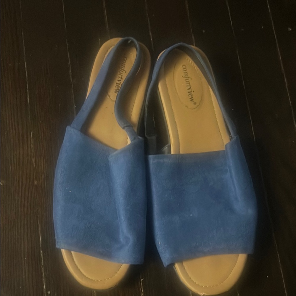 Comfortview Women's Blue Sandals